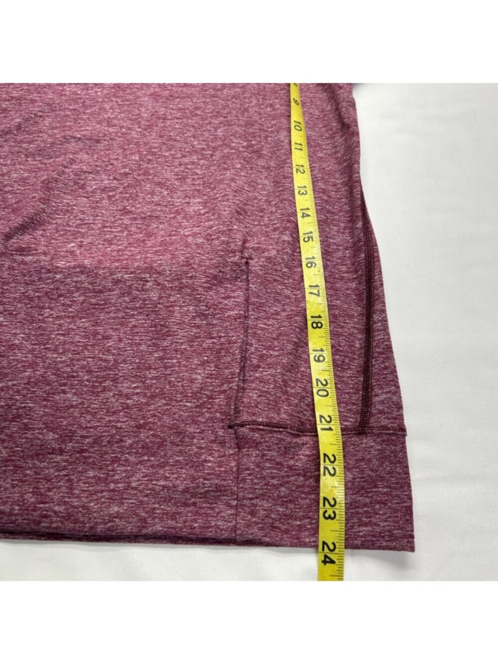 Lululemon Make A Move Long Sleeve Cowl Neck Pullover Heathered Red Grape No Size - Picture 10 of 15